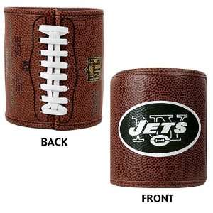  New York Jets NFL 2pc Football Can Holder Set: Sports 