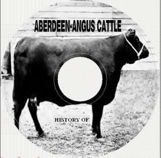 HISTORY OF ABERDEEN  ANGUS CATTLE on CD  