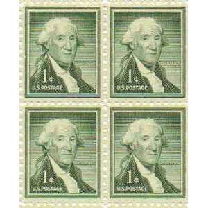  George Washington Set of 4 x 1 Cent US Postage Stamps NEW 