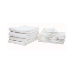 Bulk Washcloths, White, 12x12, case/120  Industrial 
