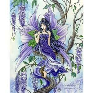  Wisteria Fairy II by Meredith Dillman 8x10 Ceramic Art 