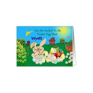 Invitation   To Wyatt / Easter Egg Hunt Card