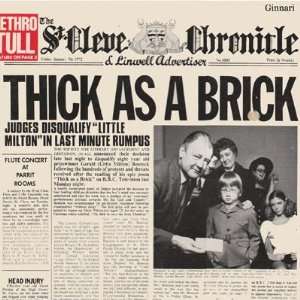  Jethro Tull Thick As a Brick Vinyl Lp 