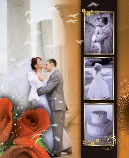 ELEGANT WEDDING PHOTO ALBUM PSD TEMPLATES Photoshop V.3  