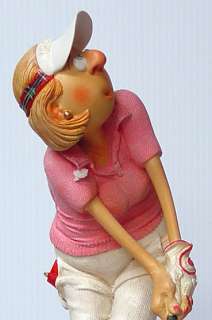 Guillermo Forchino Comic Art LADY GOLF Player Sculpture  