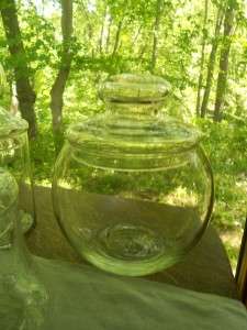   Lot 3 Clear Glass Apothecary Candy Wedding Storage Buffet Jars  