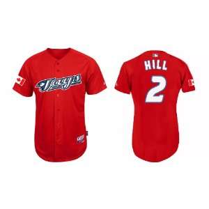 Wholesale Toronto Blue Jays #2 Aaron Hill Red 2011 MLB Authentic 