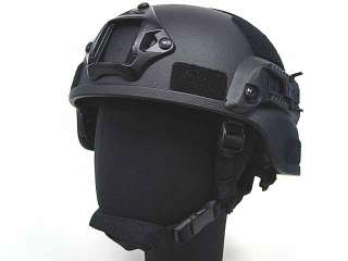 MICH TC 2000 ACH Helmet w/NVG Mount & Side Rail BK  