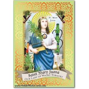  Funny Birthday Card St. Mary Juana Humor Greeting Ron 