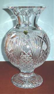 Waterford Waterville Rose Vase 13 Crystal $595 NIB  