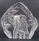 Lenox At The Water Hole Crystal Elephant Sculpture