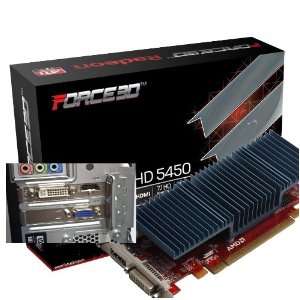 Force3D AMD ATI radeon Low profile HD5450 2Gb DDR3 memory hdmi HD1080 