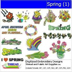   Digitized Embroidery Designs   Spring(1)   CD Arts, Crafts & Sewing