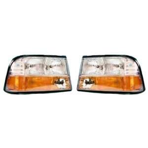 EAGLE EYES PAIR SET RIGHT & LEFT HEADLIGHTS HEADLAMPS LIGHTS LAMPS W/F