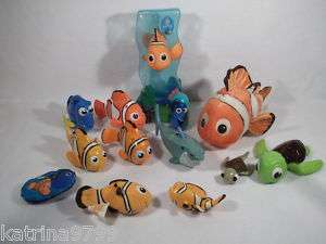 Large Lot of Disney Pixar Finding Nemo toys figures A  