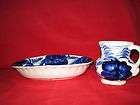 Delft Dutch Blue Antique Wash Basin Bowl and Pitcher   Beautiful 