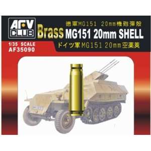  MG151 20mm Ammo Shells, Brass (20pc) 1 35 AFV Club Toys 