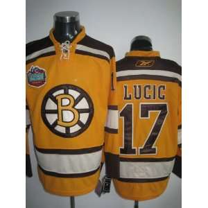   Lucic Yellow Hockey Jersey NHL Boston Bruins Medium