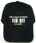 US ARMY GULF WAR VETERAN PATRIOTIC MILITARY BALL CAP