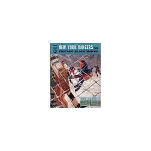  Vintage Hockey Program New York Rangers vs. Chicago 