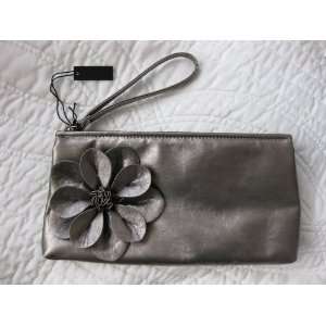  Sephora Silver Makeup Bag with Zip and Hand Holder 
