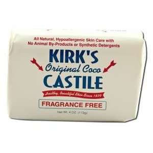    Kirks Castile Coco Castile Bar Soap, Fragrance Free 4 oz Beauty