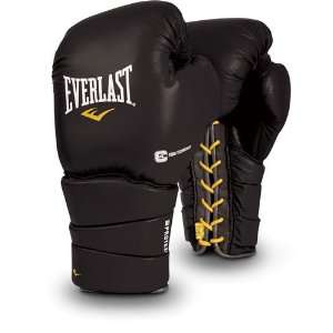  Everlast Black 12oz Protex3 Training Gloves Lace LXL 