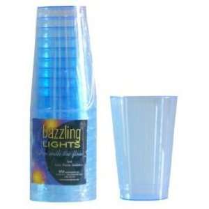  Dazzling Lights 12 oz Blue Plastic Glasses 10 per Pack 