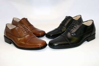 New In Box Mens Leather Oxford Dress Shoes Black Or Brown  