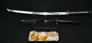 CLAY TEMPERED FOLDED STEEL FULL TANG BLADE JAPANESE SAMURAI SWORD 