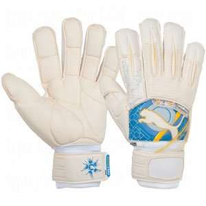 Puma PowerCat Super Goalie Gloves White/Skydiver/Dandelion/9  