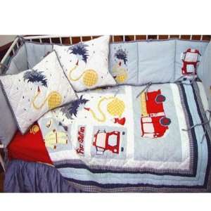    Patch Magic FRTR Series Fire Truck Crib Bedding Collection: Baby