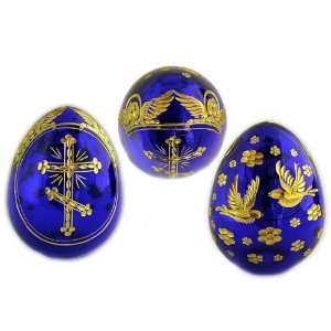  Cross/Angels/Birds/Flowers Faberge Style Crystal Egg