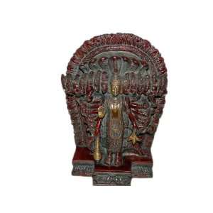  Lord Vishnu in Virat Rupa Brass Sculpture 12