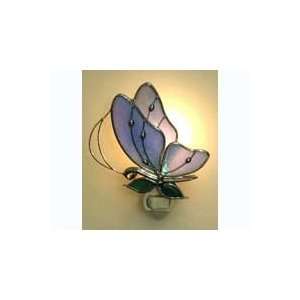  Studio One Art Glass Butterfly Nightlight Blue Sports 