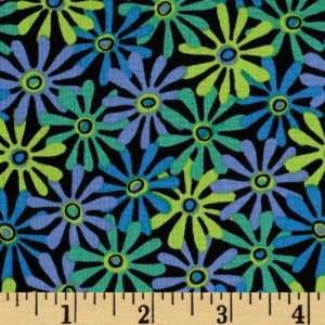  44 Wide Nottinghill Daisy Blue Fabric By The Yard Arts 