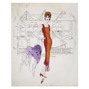 com Female Fashion Figure, c.1959 Giclee Poster Print by Andy Warhol 