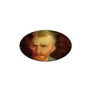  Self Portrait 8 By Vincent Van Gogh Oval Sticker 