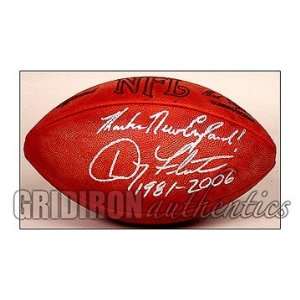  Autographed Doug Flutie Football   with Thanks New 