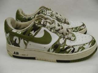 Nike AIR FORCE 1 Camo Shoes Sneakers Boys YOUTH 6.5  