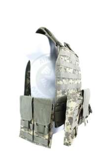 Diamond Tactical Airsoft MOLLE Plate Carrier Army ACU  