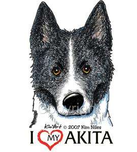 Akita Dog Ladies Tshirt Nightshirt #7400 pet  