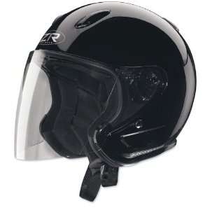  Z1R Ace Transit Open Face Motorcycle Helmet Rubatone Black 