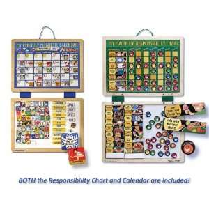   Piece Magnetic Responsibility Chart and Calendar Toys & Games