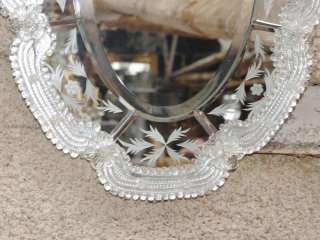 Italian Venetian Glass Mirror Mirrors  