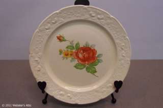 Vintage Homer Laughlin Ravenna Salad Plate Orange Rose  