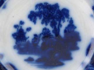 SCINDE* ALCOCK ENGLISH FLOW BLUE PLATE, 9 1/2 1839 1846  