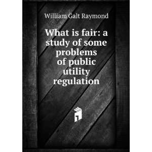   problems of public utility regulation William Galt Raymond Books