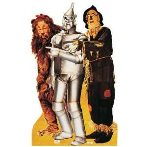 Wizard of Oz Lion, Tinman & Scarecrow Cardboard Cutout Standee Standup 
