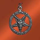 occult jewelry silver baphomet pendant aleister crowley magick oto 
